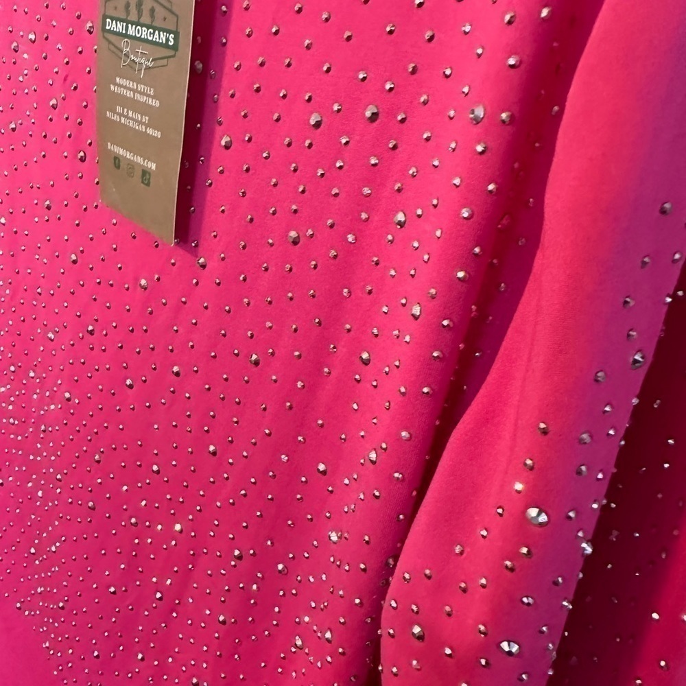 NASHVILLE pink sparkle bodysuit - Picture 2 of 7